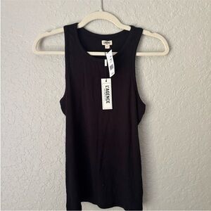 NWT: L'AGENCE Classic Black Tank Top, size S